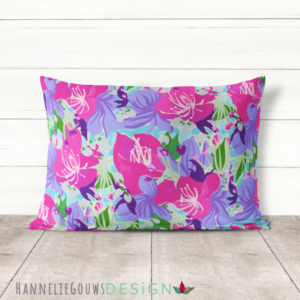 Gouache Cushion Surface Pattern