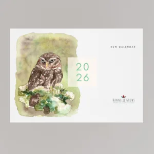 Free Watercolour Bird Calendar 2026 - Watercolour Bird Paintings